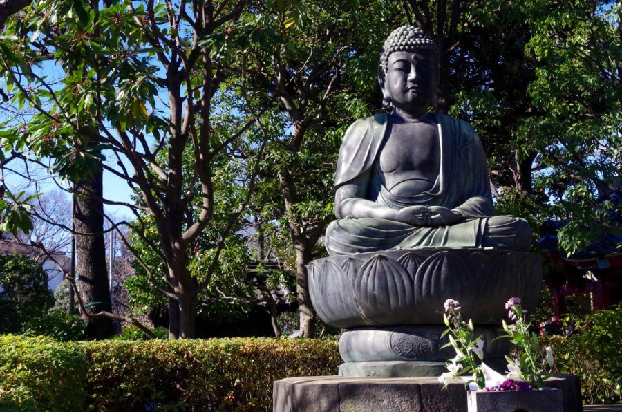Sitting Buddha at Senso-ji Shrine