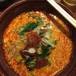 Spicy sesame ramen soup at Komen's 6 Chome-2-8 Jingumae, Shibuya
