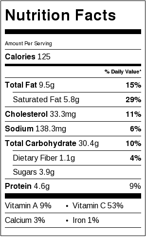 nutrition information sugar free schaum torte