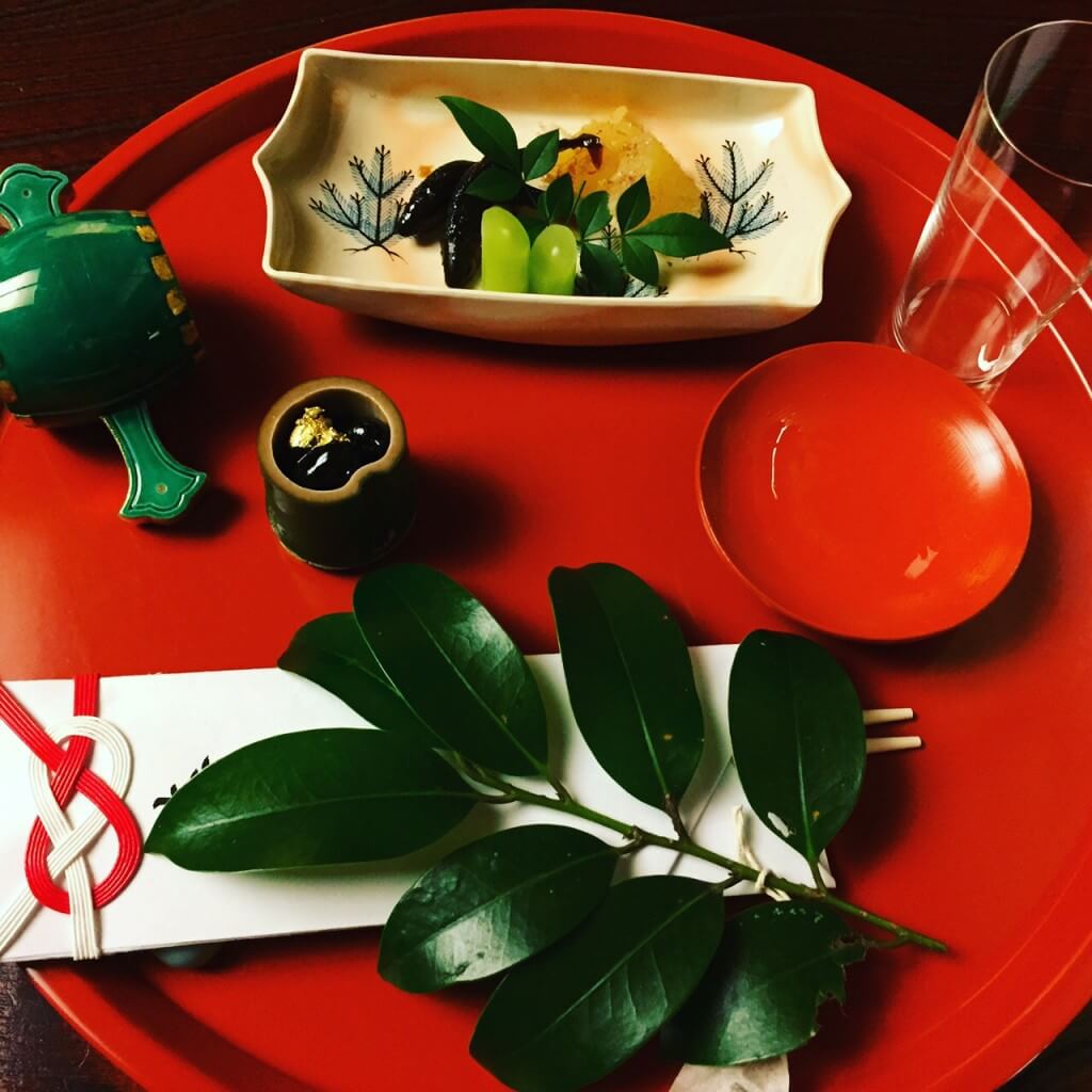 Happy New Year Plate from Shiba Tofuya Ukai