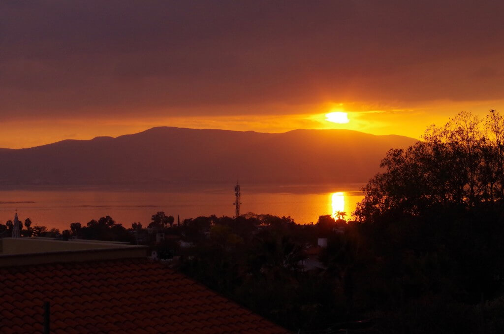 sunset of Ajijic