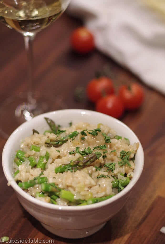 Lemon Asparagus Risotto Recipe - A real treat and super easy. I love this one! | www.lakesidetable.com