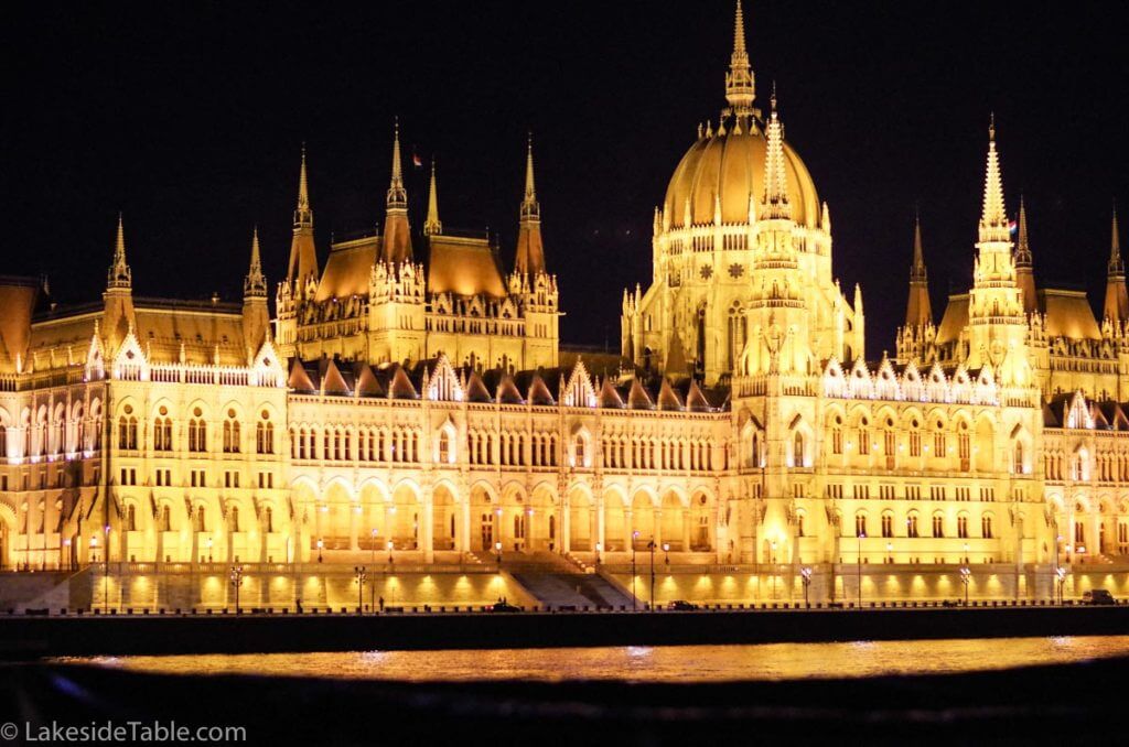 Hungary's parliament on the west bank of the Danube, Budapest | www.lakesidetable.com