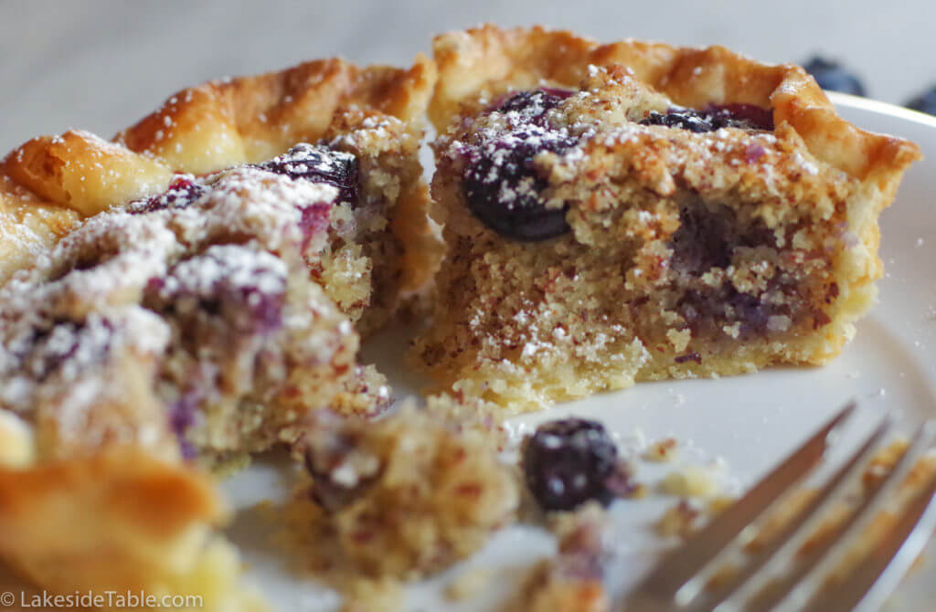 Almond Blueberry Tart is the perfect hand-held for any time. I can't get enough of them! | www.lakesidetable.com