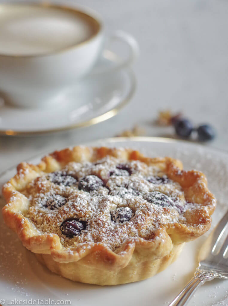 Almond Blueberry Tart is the perfect hand-held for any time. I can't get enough of them! | www.lakesidetable.com