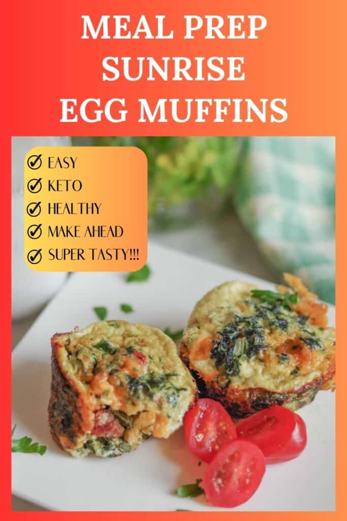 Make some Egg Muffins ahead of time for easy breakfasts when you have to run out the door in a hurry.  These are easy, keto friendly, low carb, healthy, and SUPER TASTY!!! These are the best breakfast idea everyone will love and excellent for holiday brunches too.