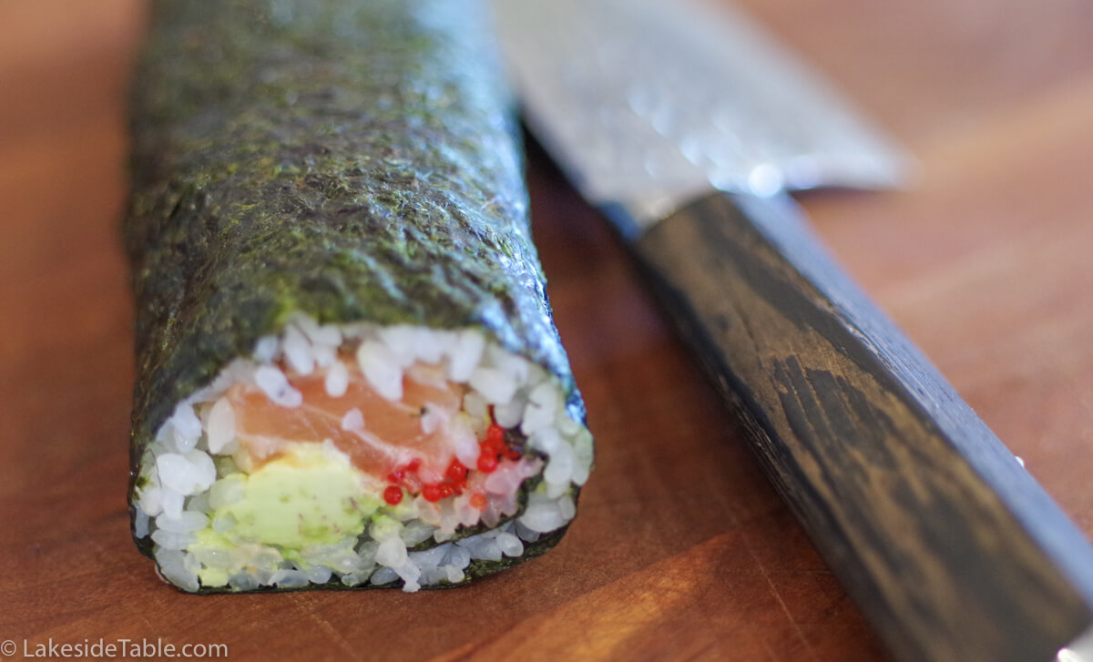 Maki-sushi recipe - An easy healthy gluten free makes this perfect as a snack or a meal. I love eating them with my fingers too! | www.lakesidetable.com