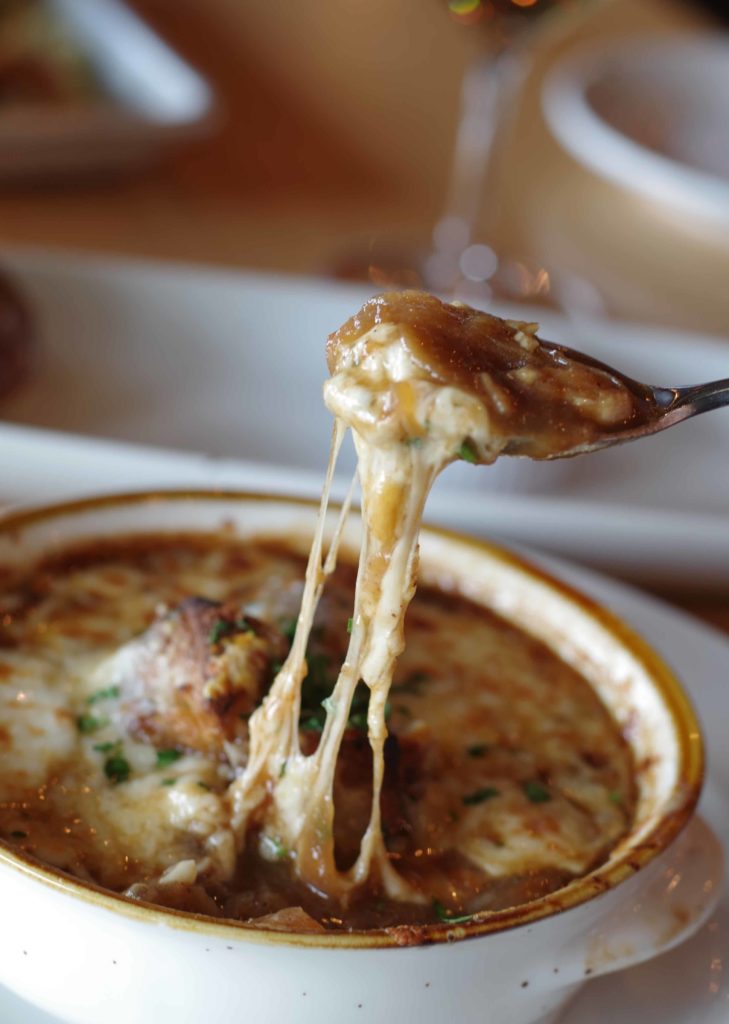 easy French onion soup with beef broth