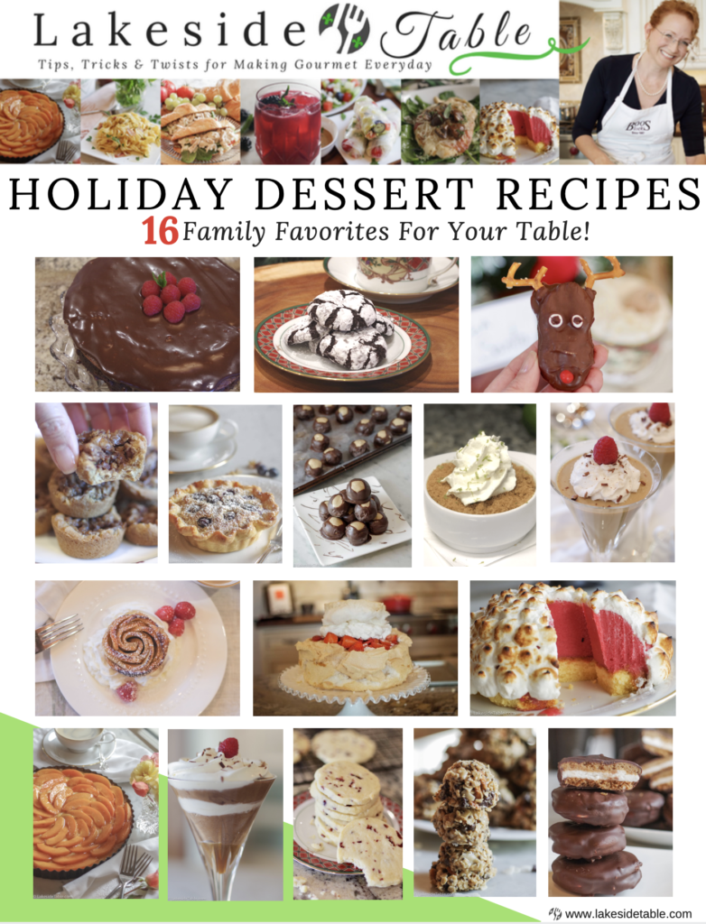 Step by step holiday dessert recipe guide: cookies, panna cotta, tortes, ice cream, tarts and more!!!